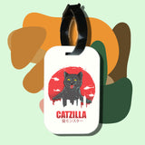 Travel tag cho túi xách/balo du lịch in hình Cat Lover series - Catzilla