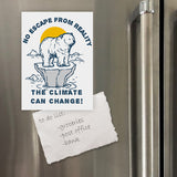Miếng hít tủ lạnh giữ note in hình Climate change