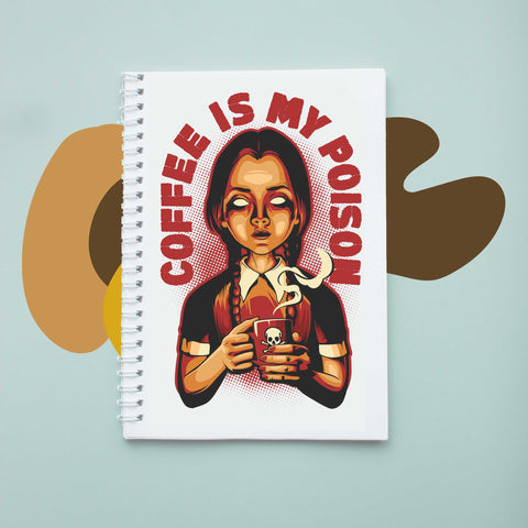 Sổ tay notebook giấy ford in hình Coffee Lover Coffe is my poison
