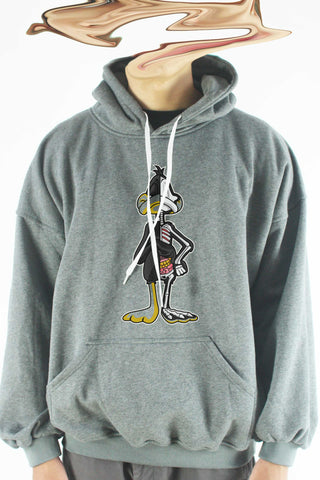 Áo khoác hoodie unisex cotton hình Half Skeleton series - Daffy Duck (nhiều màu)