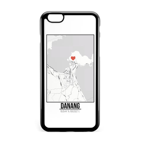Ốp lưng dẻo iphone in hình Love City Map - Danang