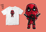 Áo thun unisex cotton 100% in hình Super Heroes Series - Dead Trooper (nhiều màu)