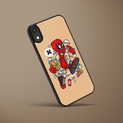 Ốp lưng iphone in hình Super Heroes - Deadpool Basketball (đủ model iphone