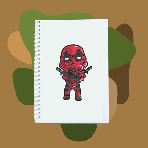 Sổ tay notebook giấy ford in hình Super Heroes Dead Trooper