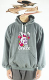 Áo khoác hoodie unisex cotton hình Death by His Grace (nhiều màu)