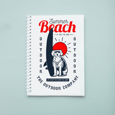 Sổ tay/ notebook in hình dog surf
