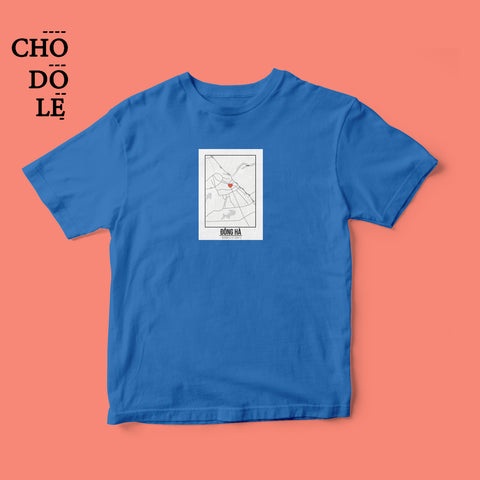 Áo thun unisex cotton 100% in hình Love City Vietnam - Đông Hà (nhiều màu)