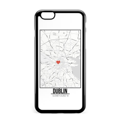 Ốp lưng dẻo iphone in hình Love City Map - Dublin