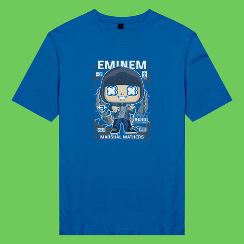 Áo thun unisex cotton in hình pop culture cartoon series - Hip Hop Legends Eminem (nhiều màu)