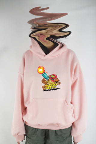 Áo khoác hoodie unisex cotton hình Lego series - Fire (nhiều màu)