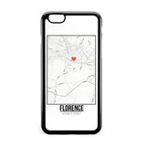 Ốp lưng dẻo iphone in hình Love City Map - Florence