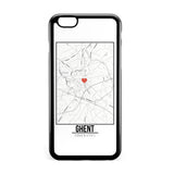 Ốp lưng dẻo iphone in hình Love City Map - Ghent