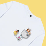 Áo thun unisex cotton in hình Dragonball - Pocket Tee (nhiều màu)