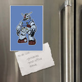 Miếng hít tủ lạnh giữ note in hình Gundam