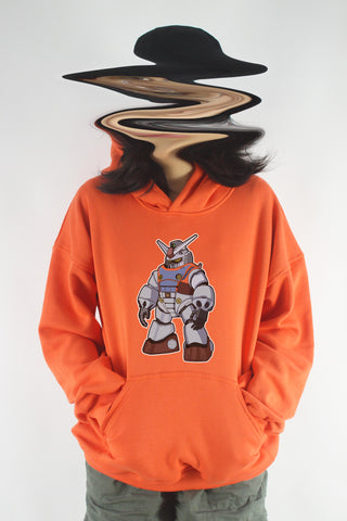 Áo khoác hoodie unisex cotton hình Half Skeleton series - Gundam (nhiều màu)