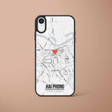 Ốp lưng  iphone in hình Love City Vietnam Map - Hải Phòng (đủ model iphone)
