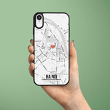 Ốp lưng  iphone in hình Love City Vietnam Map - Hanoi (đủ model iphone)