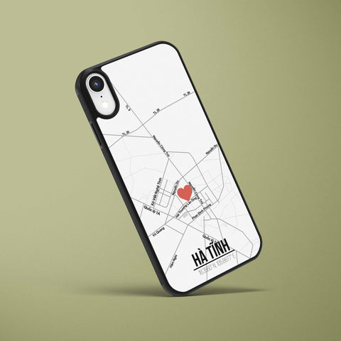 Ốp lưng  iphone in hình Love City Vietnam Map - Hà Tĩnh (đủ model iphone)