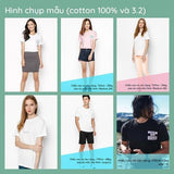 Áo thun unisex cotton in hình Happy&Chill Moment Series - Happy HighStreet