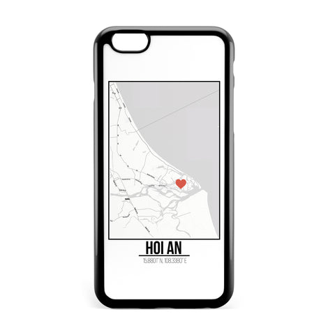 Ốp lưng dẻo iphone in hình Love City Map - Hoian