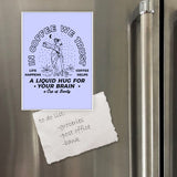 Miếng hít tủ lạnh giữ note in hình In coffee we trust