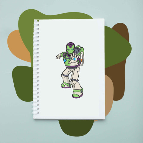 Sổ tay notebook giấy ford in hình Super Heroes Iron Buzz