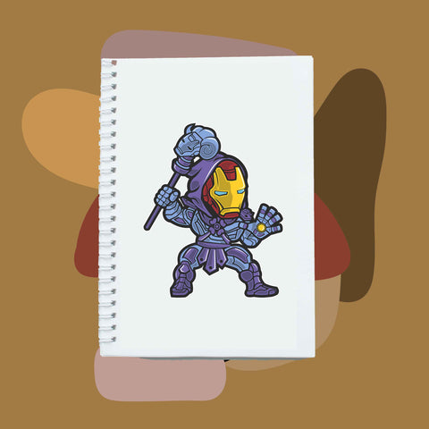 Sổ tay notebook giấy ford in hình Super Heroes Iron Skeletor