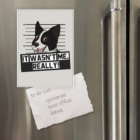 Miếng hít tủ lạnh giữ note in hình Pet Lover Border Collie