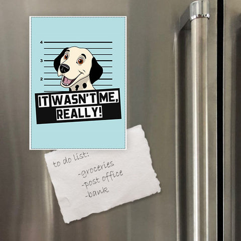 Miếng hít tủ lạnh giữ note in hình Pet Lover Chó đốm