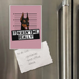 Miếng hít tủ lạnh giữ note in hình Pet Lover Dobber Man