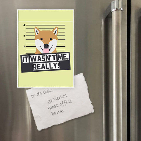 Miếng hít tủ lạnh giữ note in hình Pet Lover Shiba