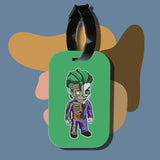 Travel tag cho túi xách/balo du lịch in hình Half Skeleton series - Joker