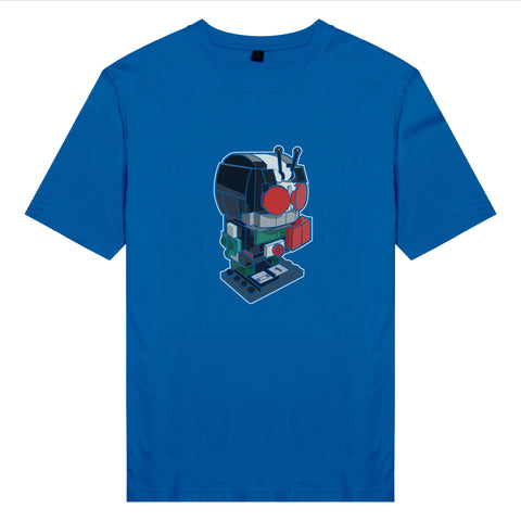 Áo thun unisex cotton in hình funky cartoon series - kamen rider lego (nhiều màu)