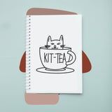 Sổ tay notebook giấy ford in hình Cat Lover Kit Tea