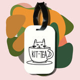 Travel tag cho túi xách/balo du lịch in hình Cat Lover series - Kit Tea