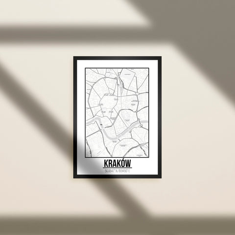 Tranh poster khổ A3 giấy mỹ thuật in hình Love City - krakow