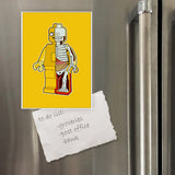 Miếng hít tủ lạnh giữ note in hình Halk Skeleton Lego
