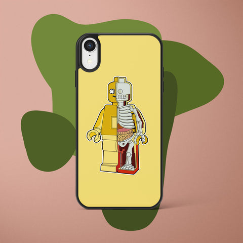 Ốp lưng iphone in hình Half Skeleton - Lego (đủ model iphone)