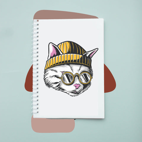 Sổ tay notebook giấy ford in hình Cat Lover Leon Cat