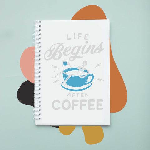 Sổ tay notebook giấy ford in hình Coffee Lover Life begin after coffee