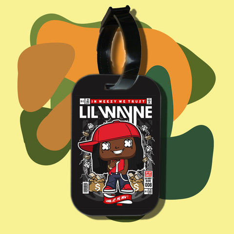 Travel tag cho túi xách/balo du lịch in hình pop culture cartoon series - lil wayne