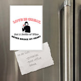Miếng hít tủ lạnh giữ note in hình Love is Great