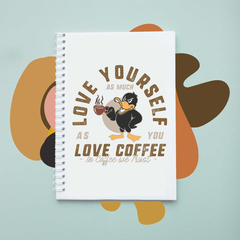 Sổ tay notebook giấy ford in hình Coffee Lover Love yourself