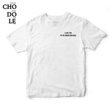 Áo thun in chữ quote tee  I love you to the moon and back ( Màu trắng )
