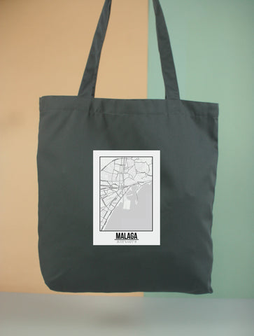 Túi tote in hình Love City - Malaga (nhiều màu)