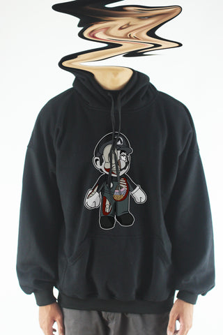 Áo khoác hoodie unisex cotton hình Half Skeleton series - Mario 2 (nhiều màu)