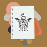 Sổ tay notebook giấy ford in hình Super Heroes Marshmallow Trooper