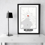 Melbourne - Love City Frame A3 Size