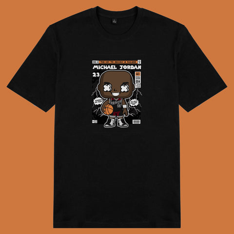 Áo thun unisex cotton in hình pop culture cartoon series - Michael Jordan (nhiều màu)