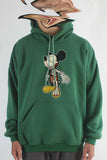 Áo khoác hoodie unisex cotton hình Half Skeleton series - Mickey 2(nhiều màu)